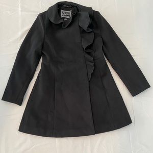 Rothschild Girl’s Ruffle Collar Tailored Coat